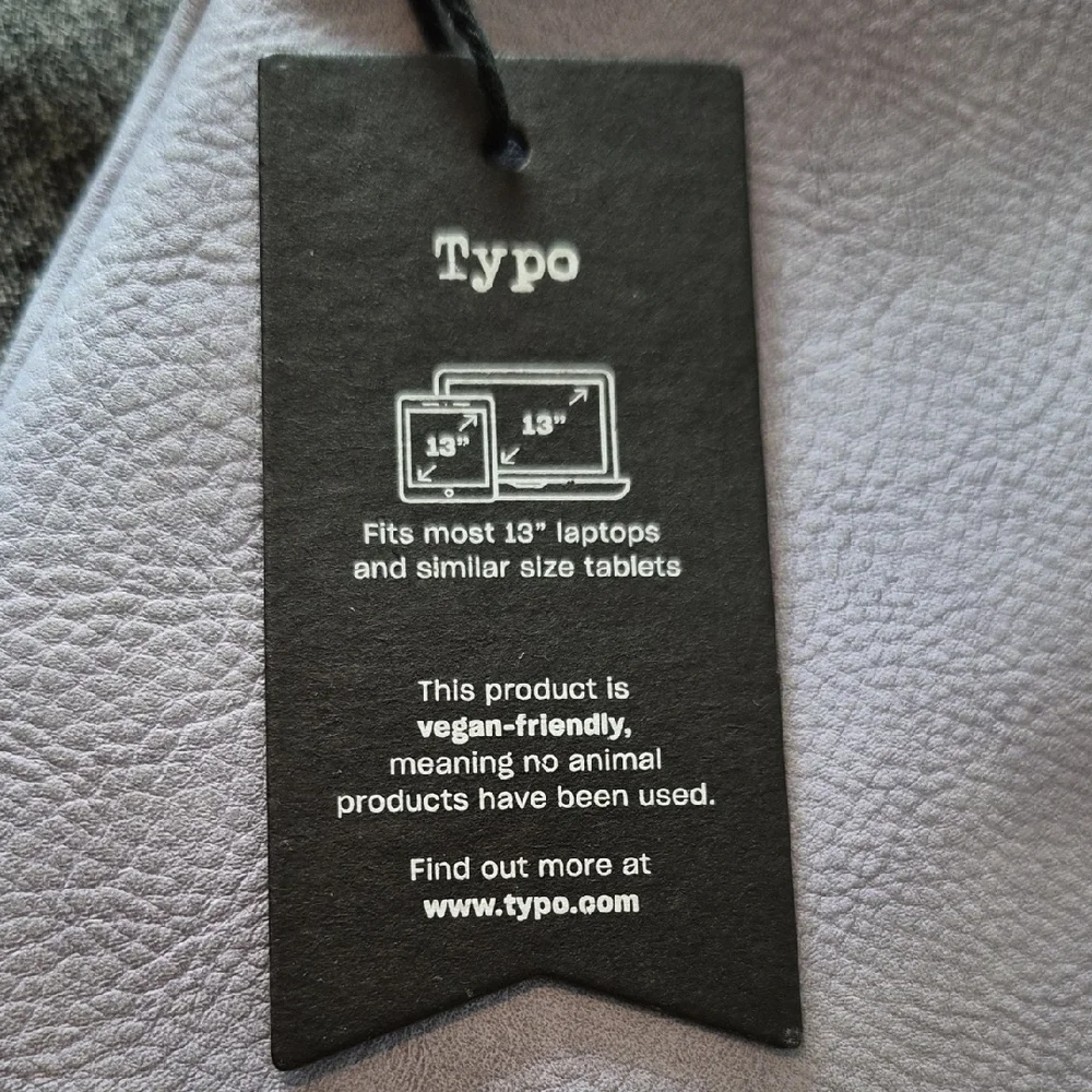Stylish Gray TYPO Laptop Sleeve